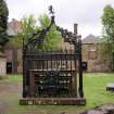Watching Brief photograph, Detail of tombstones/graves South of Phase 2 area, Falkirk Town Centre Regeneration, Falkirk