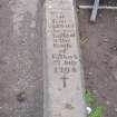 Watching Brief photograph, Slab of battle of Stirling, Falkirk Town Centre Regeneration, Falkirk