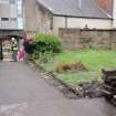 Watching Brief photograph, Path slabs leading to South exit of site, removed, Falkirk Town Centre Regeneration, Falkirk