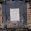 Watching Brief photograph, Revealed door step on West wall of church, Falkirk Town Centre Regeneration, Falkirk