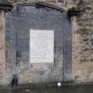 Watching Brief photograph, Detail of site grave/tomb South wall and West wall, Falkirk Town Centre Regeneration, Falkirk