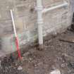 Watching Brief photograph, Stepped (narrow) foundation and building, Falkirk Town Centre Regeneration, Falkirk