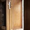 The Citizens Bookshop.  Ground floor.  Detail of display window and shutter. 