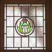The Citizens Bookshop.  Ground floor.  Detail of decorative window.
