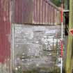Standing Building Survey photograph, Building 1, NW gable, Facing SE, South-West of Slade Farm, Carmyllie, Angus