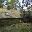 Standing Building Survey photograph, Building 1, NE wall F11, Facing W, South-West of Slade Farm, Carmyllie, Angus