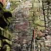 Standing Building Survey photograph, F31, SW wall chimney, Facing NE, South-West of Slade Farm, Carmyllie, Angus