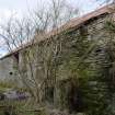 Standing Building Survey photograph, Building 4, SW wall, Facing NNW, South-West of Slade Farm, Carmyllie, Angus