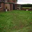 Excavation photograph, Trench 1 reinstated taken from W, Carzield Roman Fort, Kirkton, Dumfries