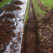 Excavation photograph, General shot of trench during excavation taken from NW, Carzield Roman Fort, Kirkton, Dumfries