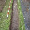 Excavation photograph, Detail of track (007) taken from SE, Carzield Roman Fort, Kirkton, Dumfries