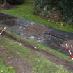 Excavation photograph, Detail of track (007) taken from SW, Carzield Roman Fort, Kirkton, Dumfries