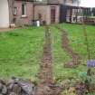 Excavation photograph, Shot of trench de-sodded taken from W, Carzield Roman Fort, Kirkton, Dumfries