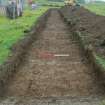 Evaluation photograph, Trench 2, Facing E, Land west of Old Kirk, Spittal of Glenshee