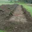 Evaluation photograph, Trench 1, Facing E, Land west of Old Kirk, Spittal of Glenshee