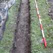 Excavation photograph, Detail of (015) taken from NW, Carzield Roman Fort, Kirkton, Dumfries