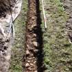 Excavation photograph, Example of (015) (10m from NNW end) taken from NNW, Carzield Roman Fort, Kirkton, Dumfries