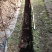 Excavation photograph, Possible cobbled floor surface and wall taken from NNW, Carzield Roman Fort, Kirkton, Dumfries