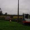 Watching Brief photograph, General post-excavation shot of Pole 5, Carzield Roman Fort, Kirkton, Dumfries