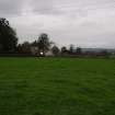 Excavation photograph, Looking NNW along eastern rampart at Carzield Farm taken from SSE, Carzield Roman Fort, Kirkton, Dumfries