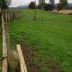 Excavation photograph, Looking NNW along fence perimeter on east of Carzield Farm taken from SSE, Carzield Roman Fort, Kirkton, Dumfries