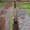 Excavation photograph, General shot of coach track taken from W, Carzield Roman Fort, Kirkton, Dumfries