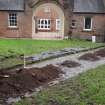 Excavation photograph, General shot of coach track taken from E, Carzield Roman Fort, Kirkton, Dumfries