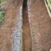 Excavation photograph, General shot of coach track taken from E, Carzield Roman Fort, Kirkton, Dumfries