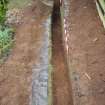 Excavation photograph, Looking along the line of coach track taken from NE, Carzield Roman Fort, Kirkton, Dumfries