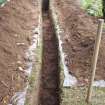 Excavation photograph, Detail of stake-hole taken from E, Carzield Roman Fort, Kirkton, Dumfries