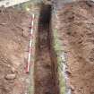 Excavation photograph, Detail of section through track taken from SE, Carzield Roman Fort, Kirkton, Dumfries