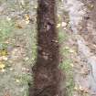 Excavation photograph, Garden bank-ditch? taken from ENE, Carzield Roman Fort, Kirkton, Dumfries