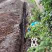 Excavation photograph, 13-22m of trench after clean up taken from NW, Wellington Bridge, Carzield Roman Fort, Kirkton, Dumfries