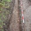 Excavation photograph, Surface (020) photos at intervals taken from SE, Wellington Bridge, Carzield Roman Fort, Kirkton, Dumfries