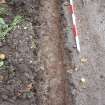 Excavation photograph, Surface (021), photos taken at intervals along its length taken from SE, Wellington Bridge, Carzield Roman Fort, Kirkton, Dumfries