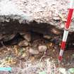 Excavation photograph, Cobbled feature [004] taken from SW, Wellington Bridge, Carzield Roman Fort, Kirkton, Dumfries