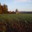 Excavation photograph, General shot looking north across fort to Carzield Farm taken from SSE, Wellington Bridge, Carzield Roman Fort, Kirkton, Dumfries