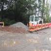 Excavation photograph, General of end of trench taken from N, Wellington Bridge, Carzield Roman Fort, Kirkton, Dumfries