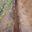 Excavation photograph, Ditch [022] taken from SE, Wellington Bridge, Carzield Roman Fort, Kirkton, Dumfries