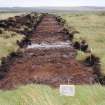 Evaluation photograph, Post-excavation Trench 49 taken from W, Soutra Quarry Extension, Humbie, Borders