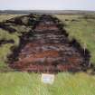 Evaluation photograph, Post-excavation Trench 50 taken from W, Soutra Quarry Extension, Humbie, Borders