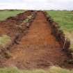 Evaluation photograph, Post-excavation Trench 5 taken from W, Soutra Quarry Extension, Humbie, Borders