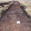 Evaluation photograph, Post-excavation Trench 55 taken from W, Soutra Quarry Extension, Humbie, Borders