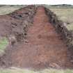 Evaluation photograph, Post-excavation Trench 6 taken from W, Soutra Quarry Extension, Humbie, Borders