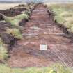 Evaluation photograph, Post-excavation Trench 64 taken from W, Soutra Quarry Extension, Humbie, Borders