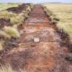 Evaluation photograph, Post-excavation Trench 65 taken from W, Soutra Quarry Extension, Humbie, Borders