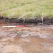 Evaluation photograph, N facing section taken from N, Soutra Quarry Extension, Humbie, Borders