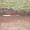 Evaluation photograph, N facing section of trench taken from N, Soutra Quarry Extension, Humbie, Borders