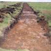 Evaluation photograph, Post-excavation Trench 9 taken from W, Soutra Quarry Extension, Humbie, Borders