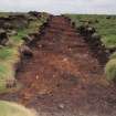 Evaluation photograph, Post-excavation Trench 11 taken from W, Soutra Quarry Extension, Humbie, Borders